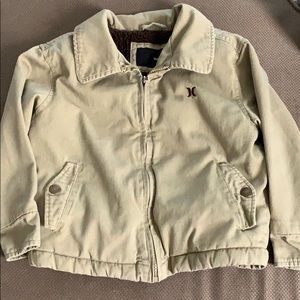 Boys sz 4 wool lined Hurley coat